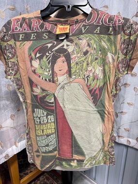 Earthvoice Festival Graphic Tee - Multicolor Floral Art